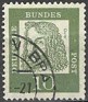 Germany 1961 Characters 10 Pfennig Green Scott 824